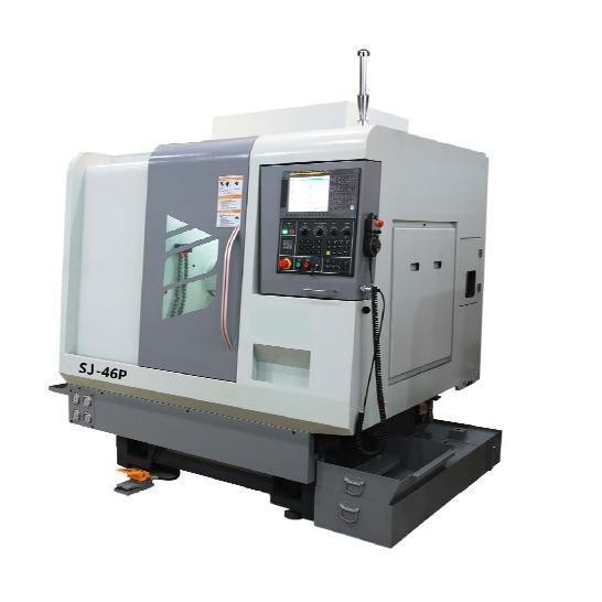 Tipo di banda Letto inclinato Macchina di tornitura a tornio CNC FANUC Sj-46p